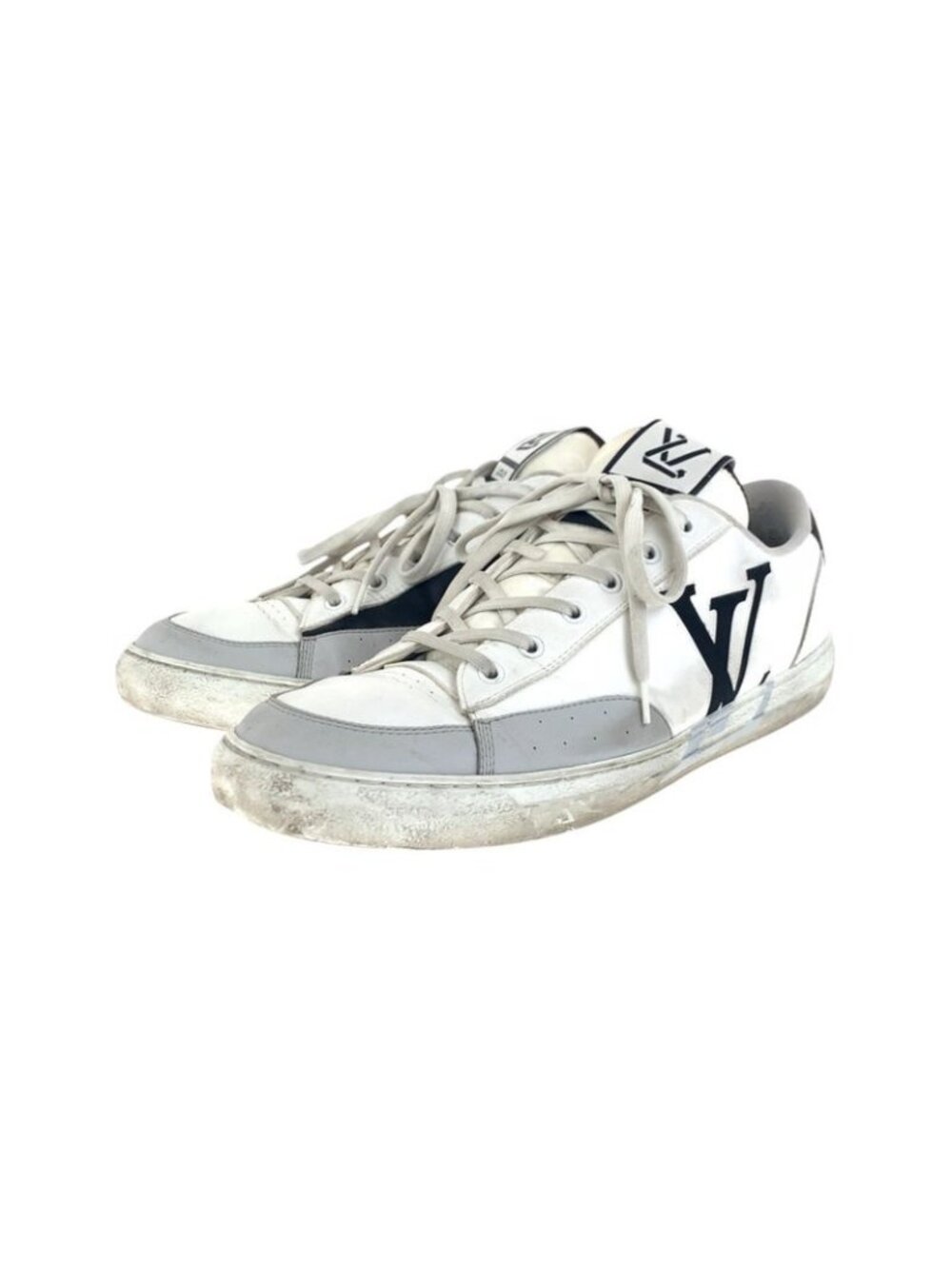 Louis Vuitton Charlie Line White Multicolor Leather Sneakers Low Cut - Picture 1 of 9